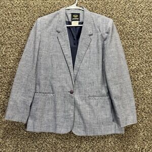 Vintage Panther Blazer Women's 15/16 Glen Plaid Union Made USA Classic